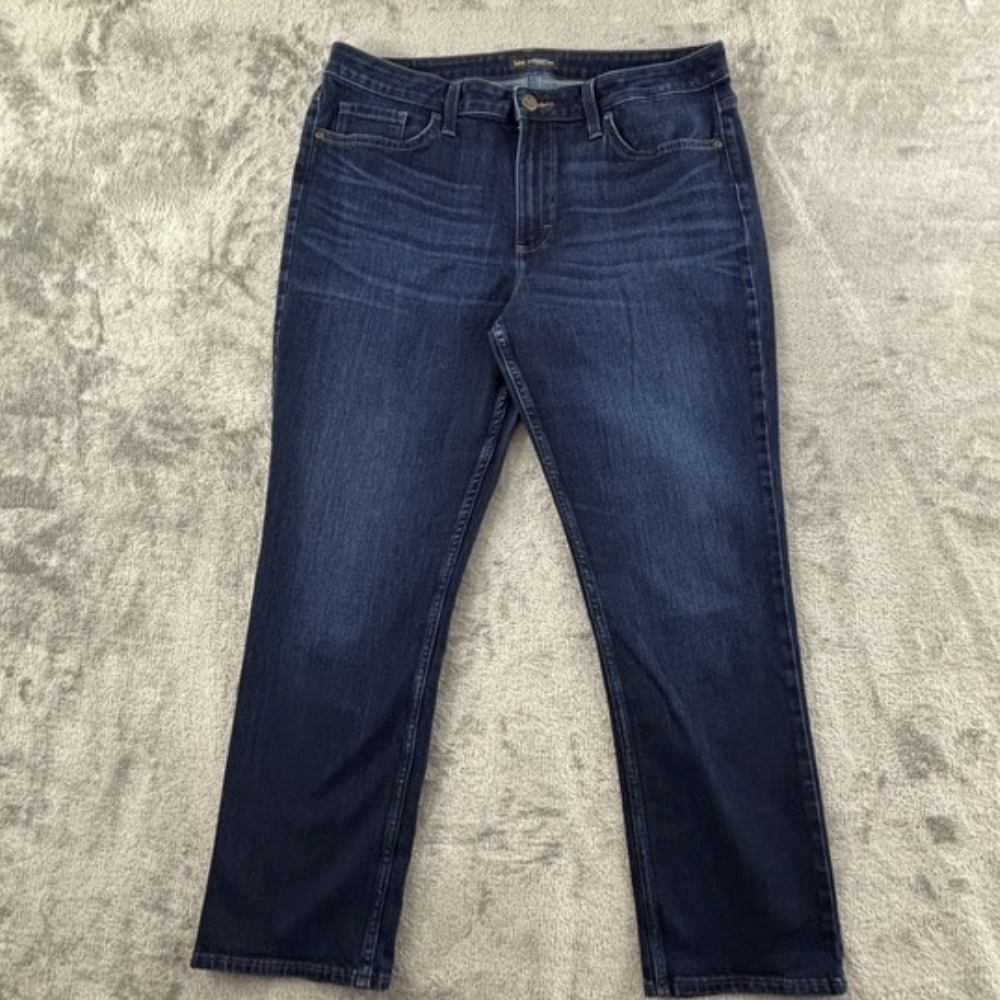 Dark Wash Straight Leg Jeans